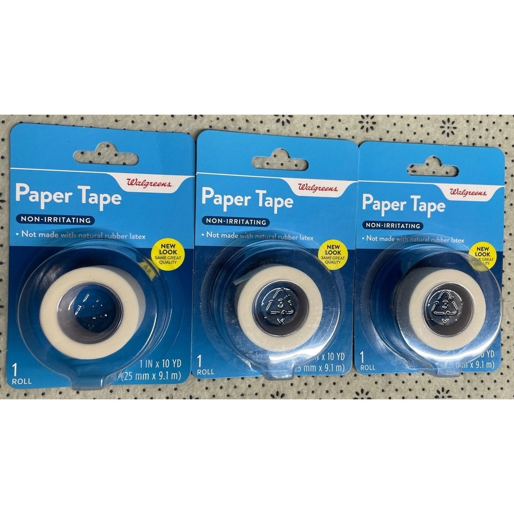 Walgreens Paper Tape 1 in x 10 yd, Pack Of 3‎